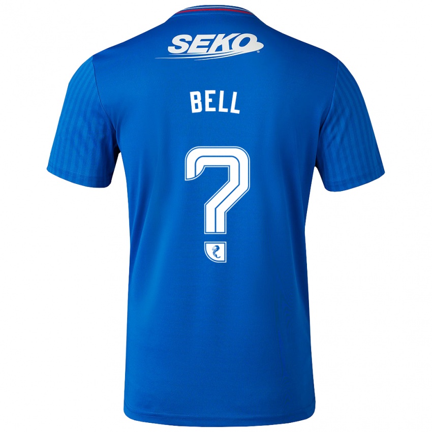 Mujer Camiseta Cameron Bell #0 Azul 1ª Equipación 2023/24 La Camisa Chile