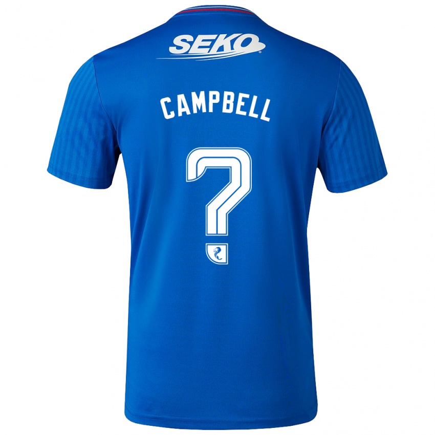 Mujer Camiseta Connor Campbell #0 Azul 1ª Equipación 2023/24 La Camisa Chile