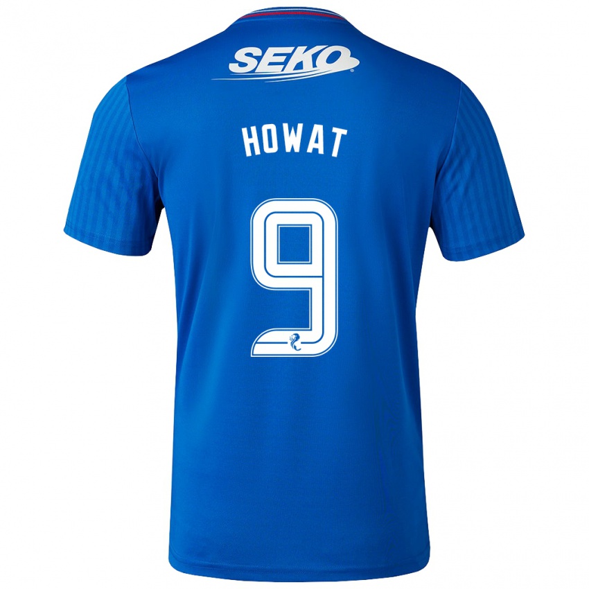 Mujer Camiseta Kirsty Howat #9 Azul 1ª Equipación 2023/24 La Camisa Chile