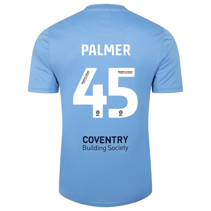 Mujer Camiseta Kasey Palmer #45 Cielo Azul 1ª Equipación 2023/24 La Camisa Chile