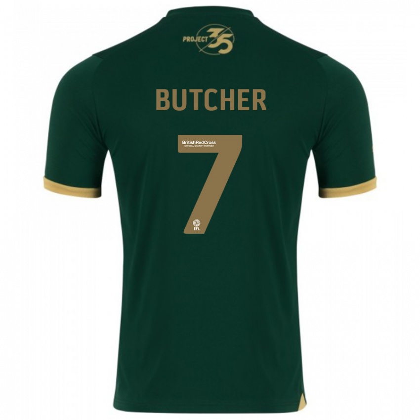 Mujer Camiseta Matt Butcher #7 Verde 1ª Equipación 2023/24 La Camisa Chile