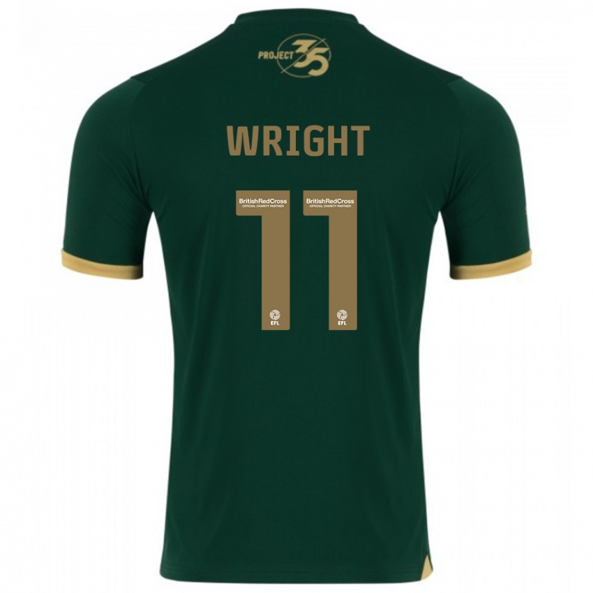 Mujer Camiseta Callum Wright #11 Verde 1ª Equipación 2023/24 La Camisa Chile