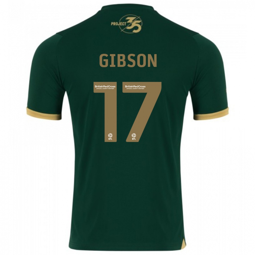Mujer Camiseta Lewis Gibson #17 Verde 1ª Equipación 2023/24 La Camisa Chile