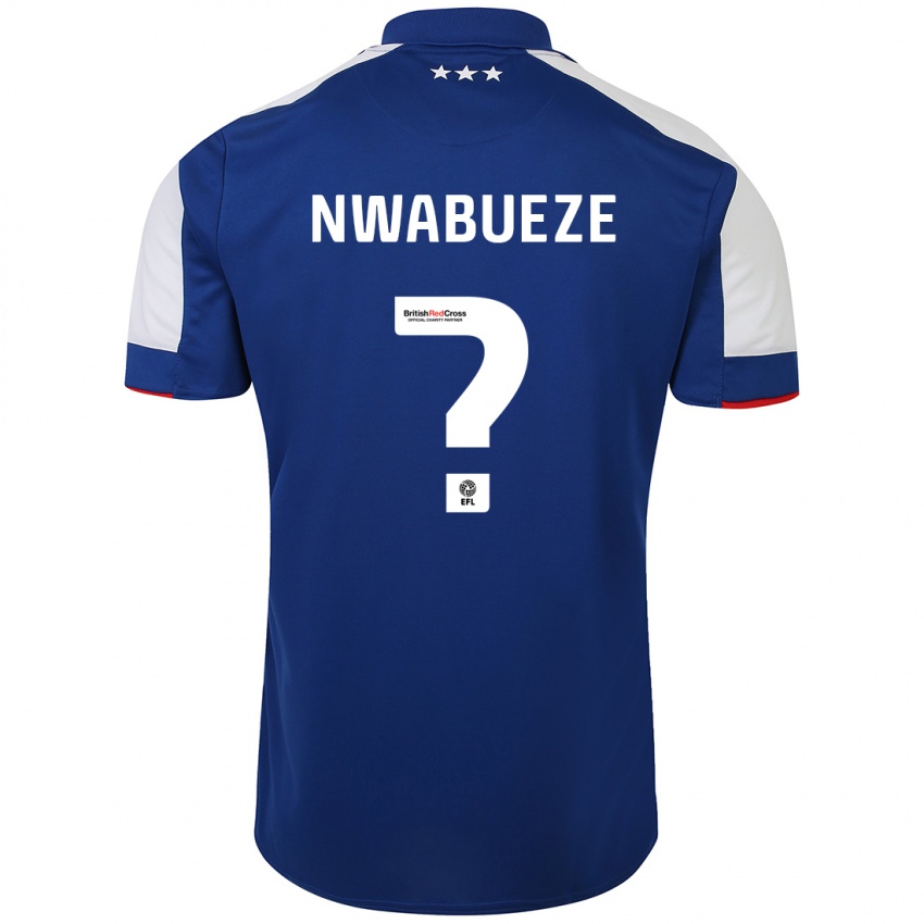 Mujer Camiseta Jesse Nwabueze #0 Azul 1ª Equipación 2023/24 La Camisa Chile