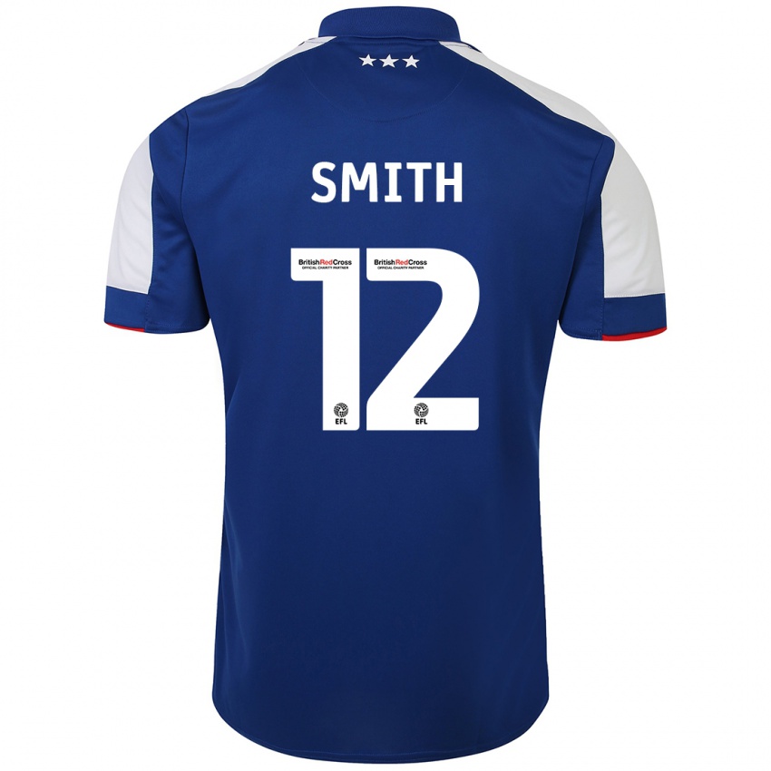 Mujer Camiseta Olivia Smith #12 Azul 1ª Equipación 2023/24 La Camisa Chile