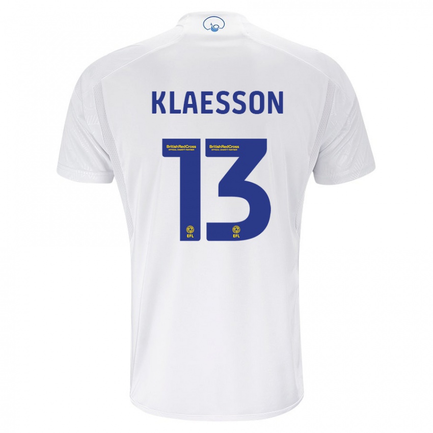Mujer Camiseta Kristoffer Klaesson #13 Blanco 1ª Equipación 2023/24 La Camisa Chile