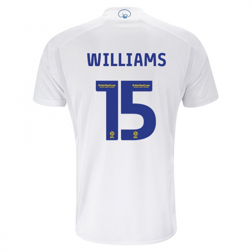 Mujer Camiseta Paige Williams #15 Blanco 1ª Equipación 2023/24 La Camisa Chile