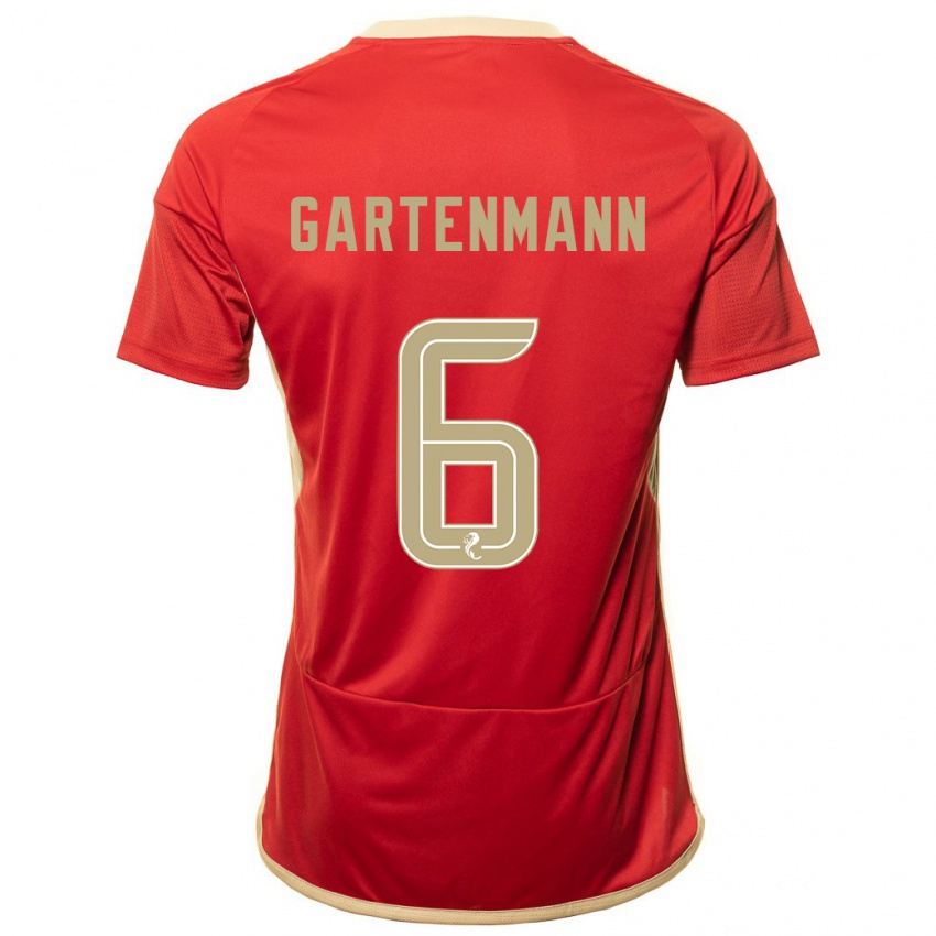 Mujer Camiseta Stefan Gartenmann #6 Rojo 1ª Equipación 2023/24 La Camisa Chile