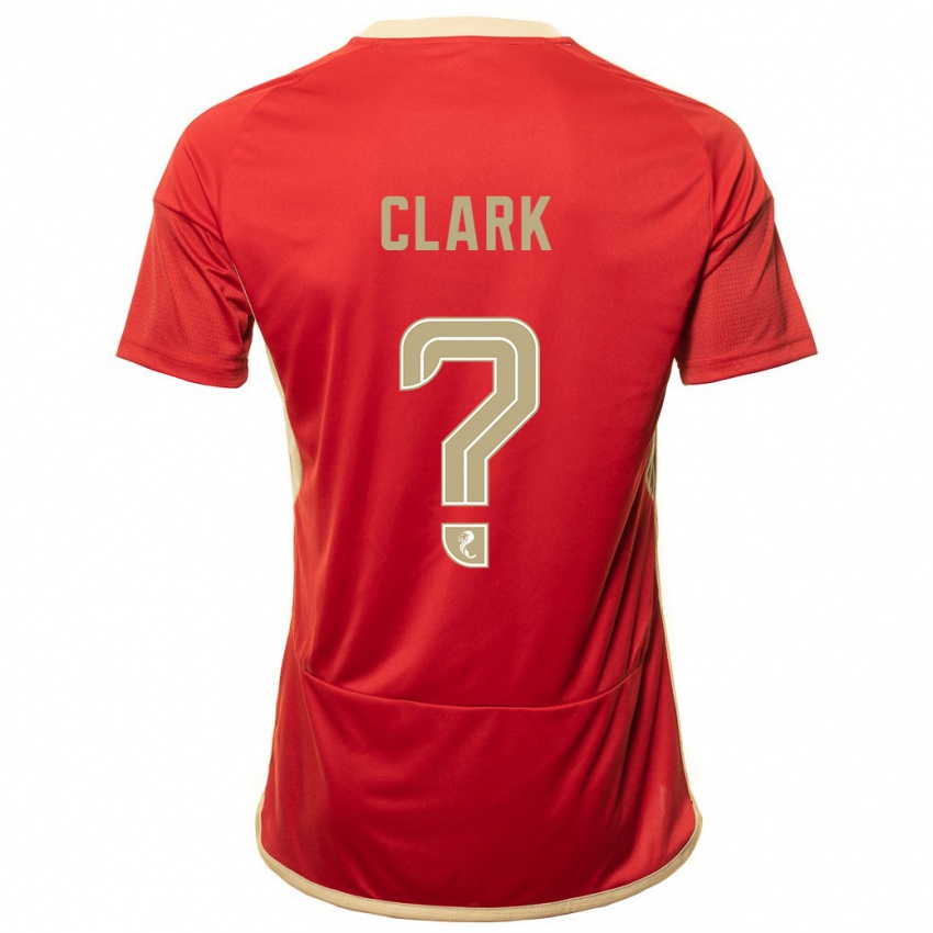 Mujer Camiseta Ellis Clark #0 Rojo 1ª Equipación 2023/24 La Camisa Chile