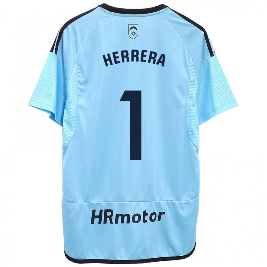 Mujer Camiseta Sergio Herrera #1 Azul 2ª Equipación 2023/24 La Camisa Chile