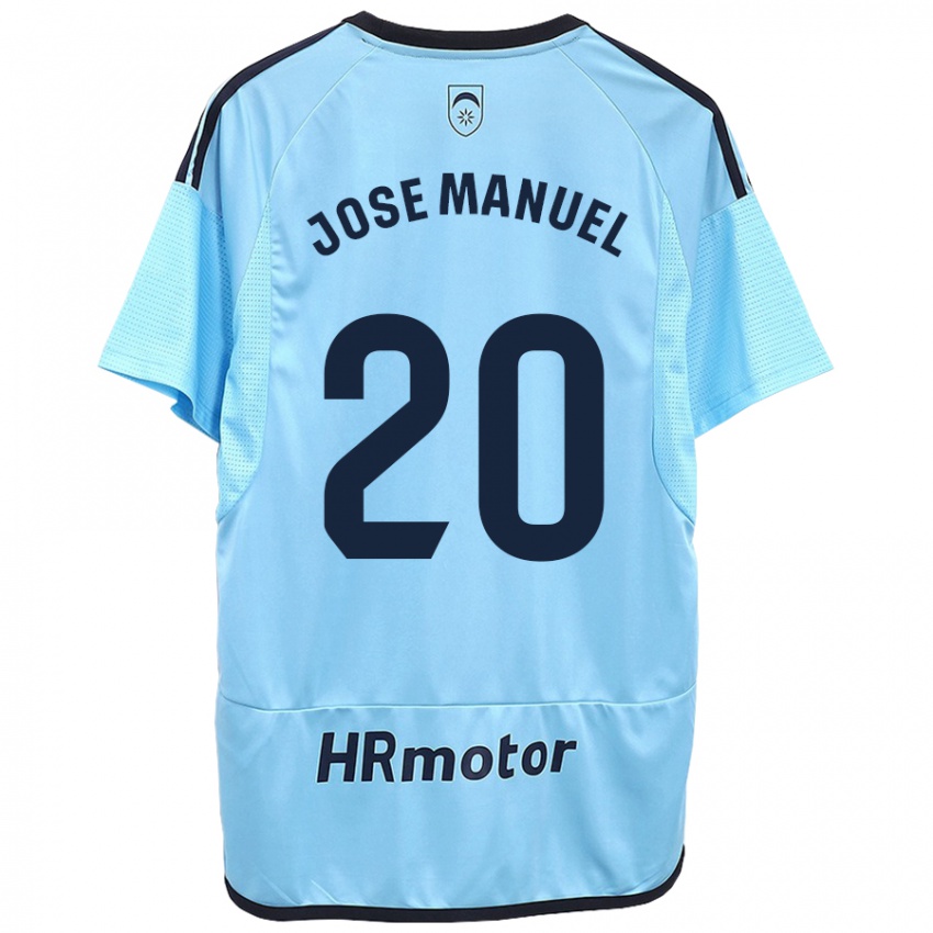 Mujer Camiseta José Manuel Arnáiz #20 Azul 2ª Equipación 2023/24 La Camisa Chile