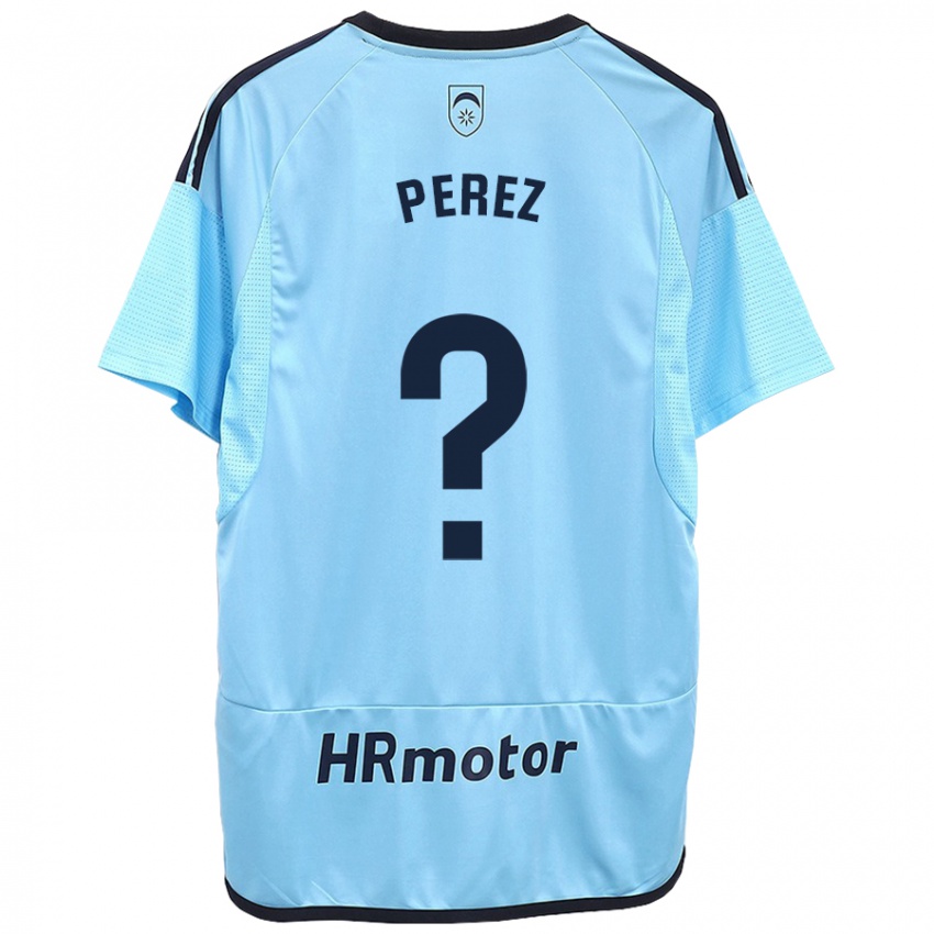 Mujer Camiseta Bruno Perez #0 Azul 2ª Equipación 2023/24 La Camisa Chile