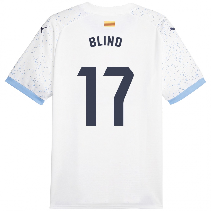 Mujer Camiseta Daley Blind #17 Blanco 2ª Equipación 2023/24 La Camisa Chile
