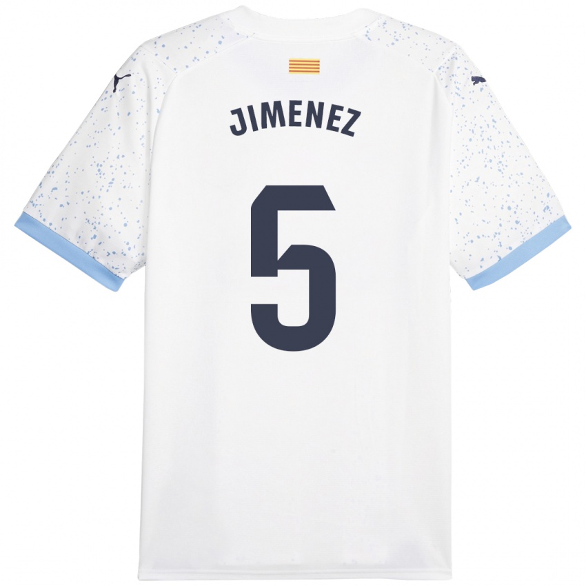 Mujer Camiseta Ángela Jiménez #5 Blanco 2ª Equipación 2023/24 La Camisa Chile