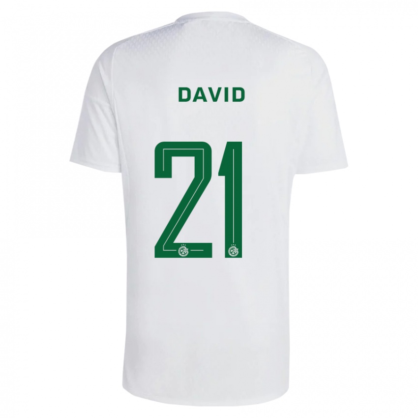 Mujer Camiseta Dean David #21 Verde Azul 2ª Equipación 2023/24 La Camisa Chile