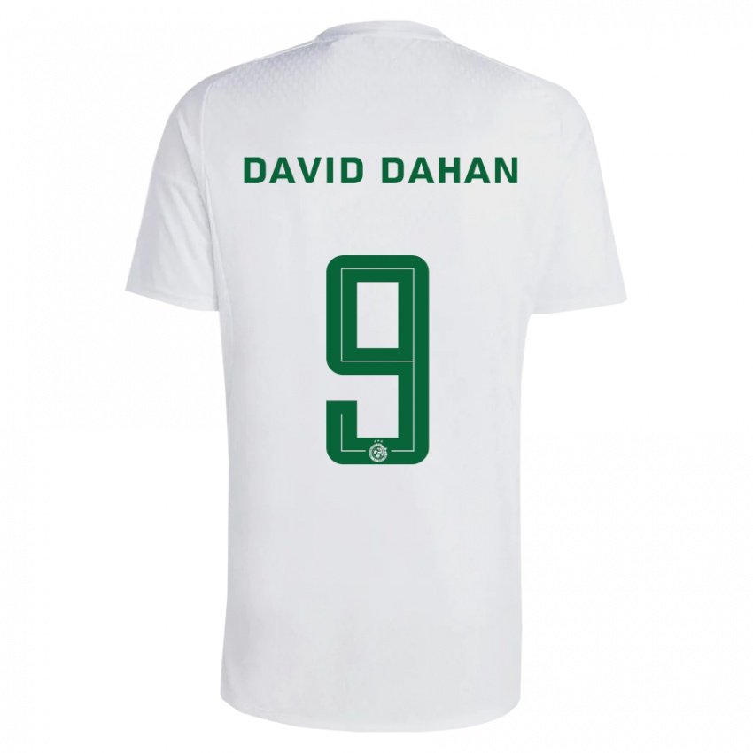 Mujer Camiseta Omer David Dahan #9 Verde Azul 2ª Equipación 2023/24 La Camisa Chile