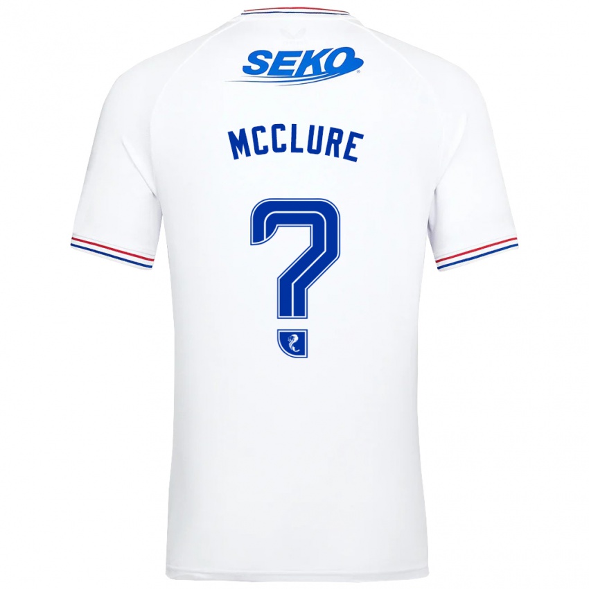 Mujer Camiseta Blaine Mcclure #0 Blanco 2ª Equipación 2023/24 La Camisa Chile