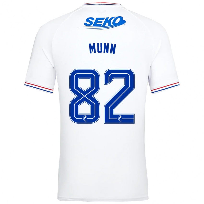 Mujer Camiseta Mason Munn #82 Blanco 2ª Equipación 2023/24 La Camisa Chile