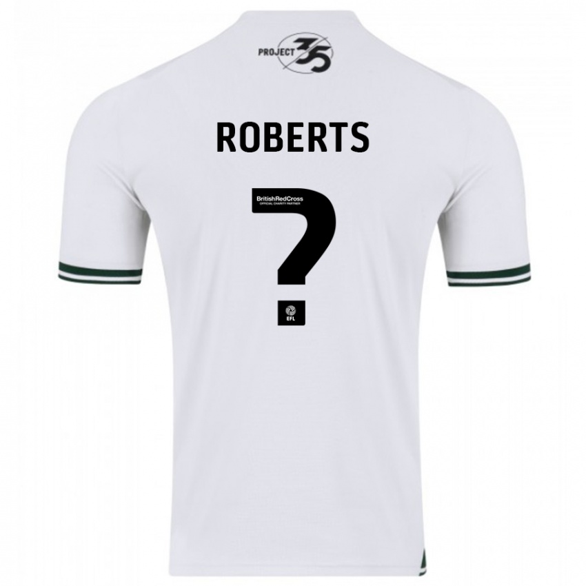 Mujer Camiseta Caleb Roberts #0 Blanco 2ª Equipación 2023/24 La Camisa Chile