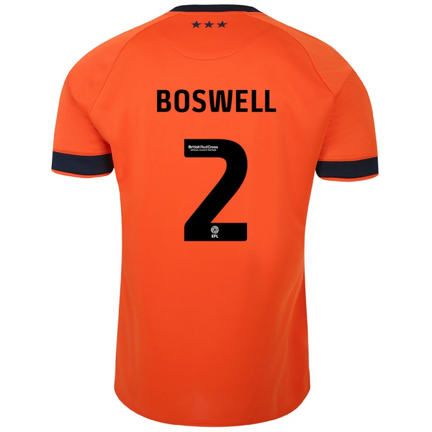 Mujer Camiseta Maria Boswell #2 Naranja 2ª Equipación 2023/24 La Camisa Chile