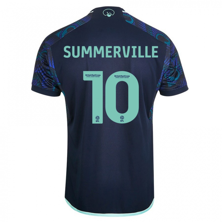 Mujer Camiseta Crysencio Summerville #10 Azul 2ª Equipación 2023/24 La Camisa Chile
