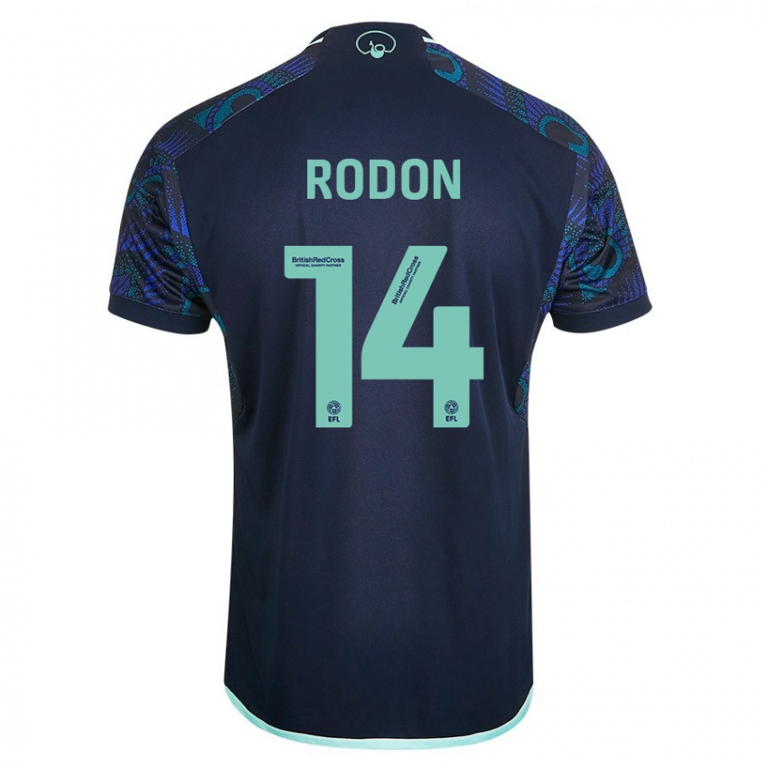 Mujer Camiseta Joe Rodon #14 Azul 2ª Equipación 2023/24 La Camisa Chile