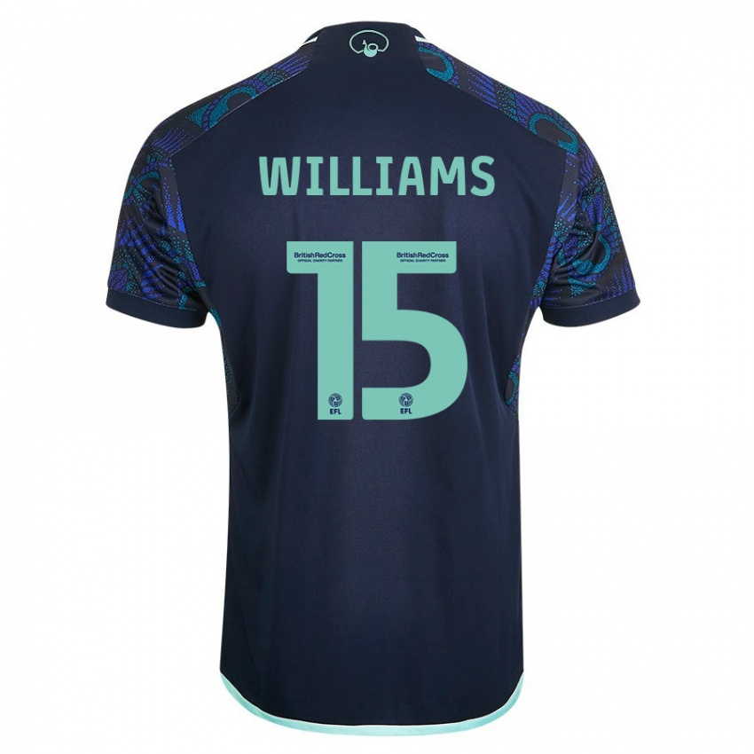 Mujer Camiseta Paige Williams #15 Azul 2ª Equipación 2023/24 La Camisa Chile