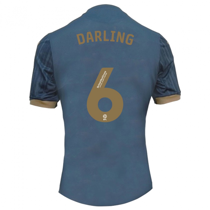 Mujer Camiseta Harry Darling #6 Verde Azulado Oscuro 2ª Equipación 2023/24 La Camisa Chile