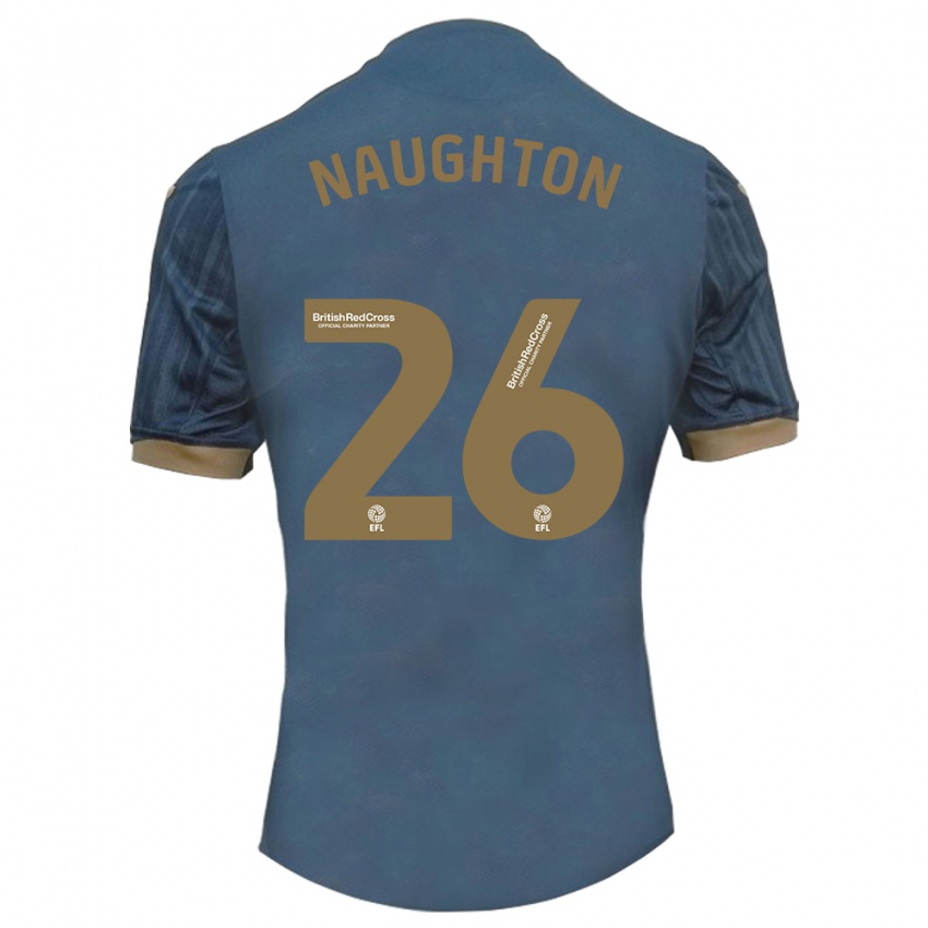 Mujer Camiseta Kyle Naughton #26 Verde Azulado Oscuro 2ª Equipación 2023/24 La Camisa Chile