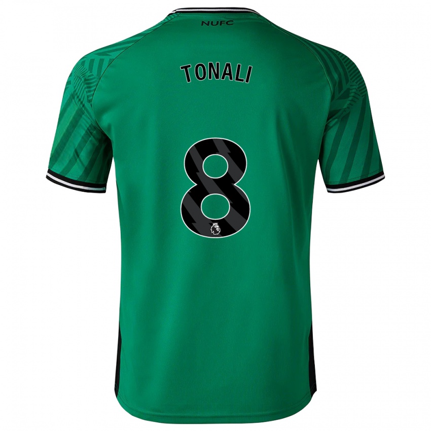 Mujer Camiseta Sandro Tonali #8 Verde 2ª Equipación 2023/24 La Camisa Chile