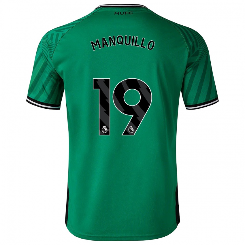 Mujer Camiseta Javier Manquillo #19 Verde 2ª Equipación 2023/24 La Camisa Chile