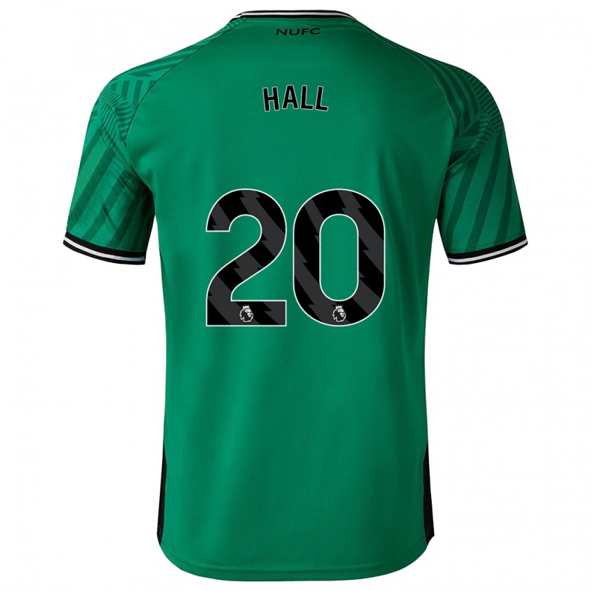 Mujer Camiseta Lewis Hall #20 Verde 2ª Equipación 2023/24 La Camisa Chile