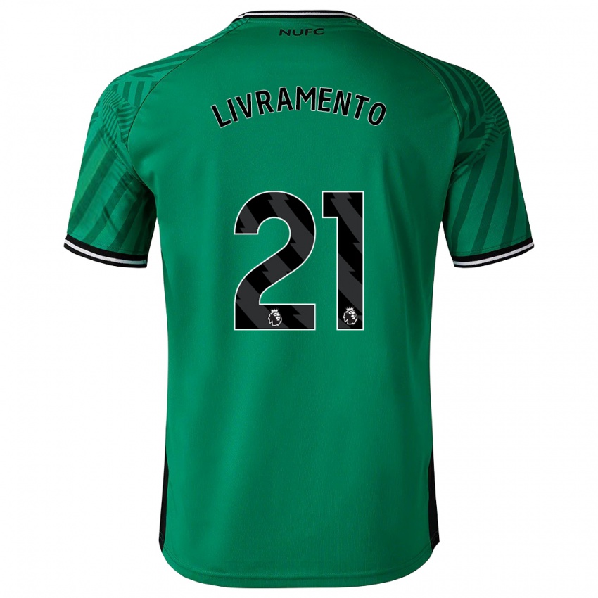 Mujer Camiseta Tino Livramento #21 Verde 2ª Equipación 2023/24 La Camisa Chile