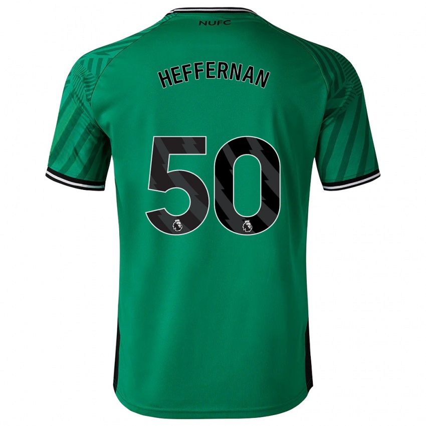 Mujer Camiseta Cathal Heffernan #50 Verde 2ª Equipación 2023/24 La Camisa Chile