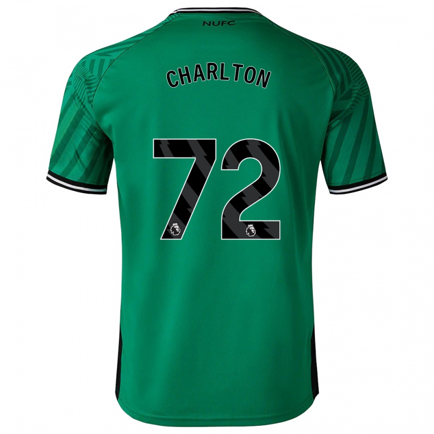 Mujer Camiseta Dylan Charlton #72 Verde 2ª Equipación 2023/24 La Camisa Chile
