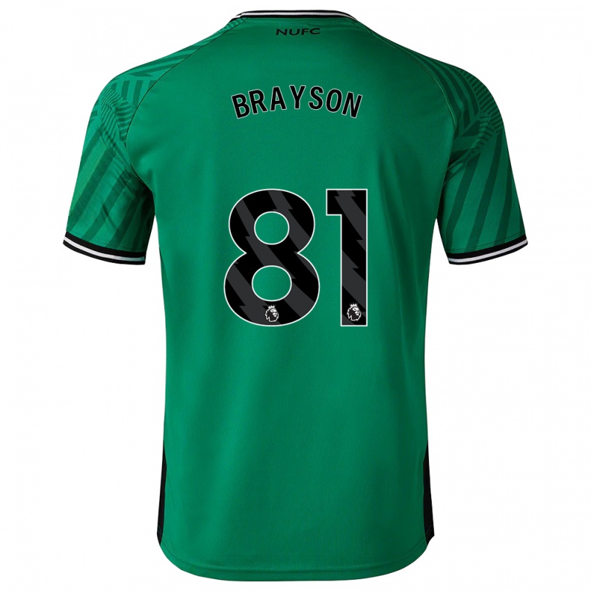 Mujer Camiseta Joe Brayson #81 Verde 2ª Equipación 2023/24 La Camisa Chile