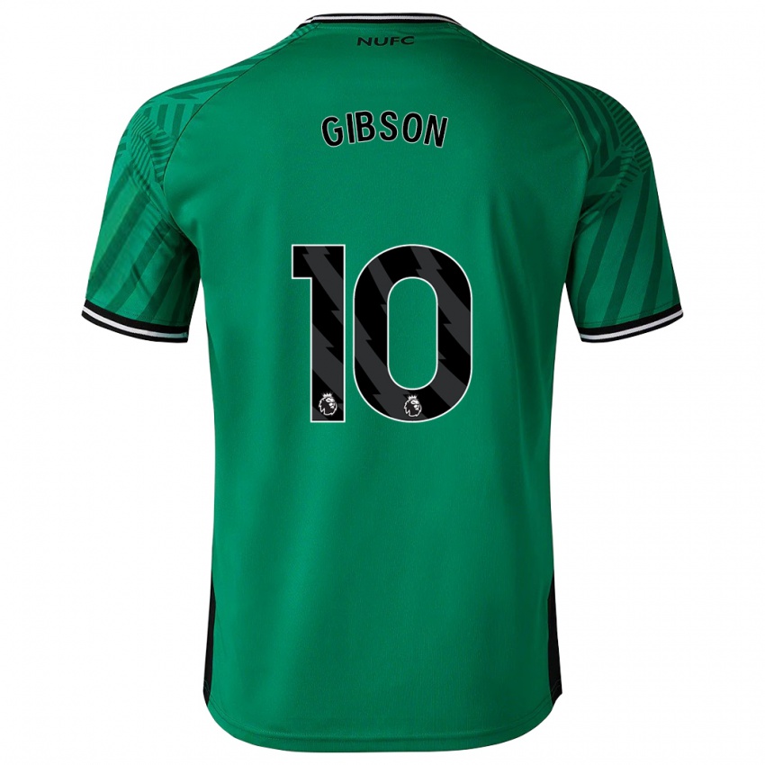 Mujer Camiseta Georgia Gibson #10 Verde 2ª Equipación 2023/24 La Camisa Chile