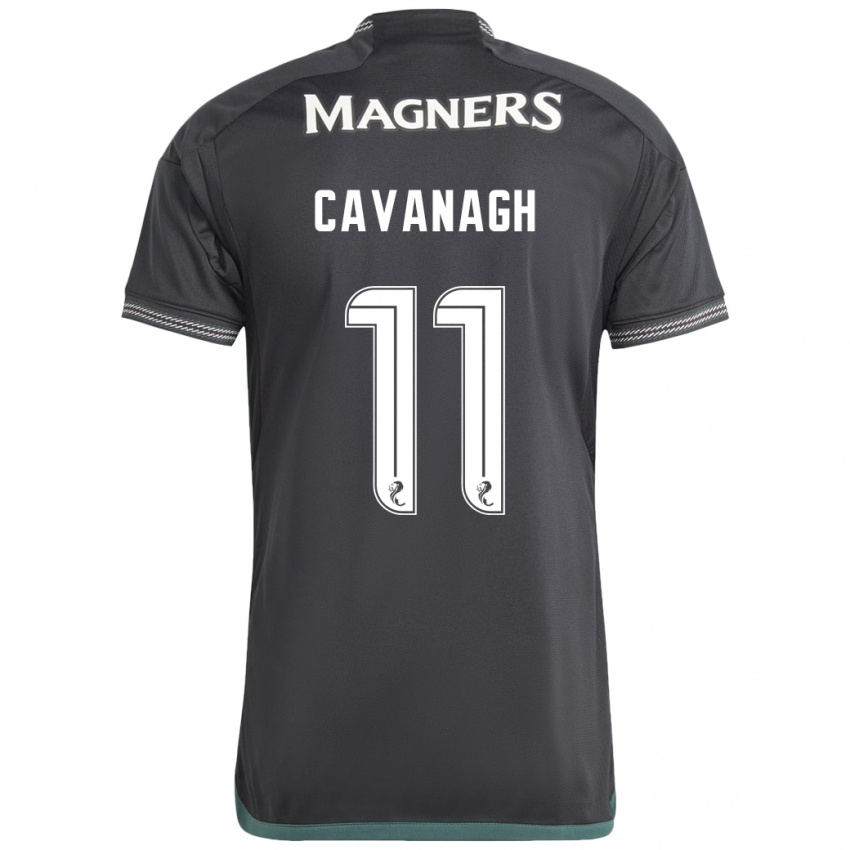Mujer Camiseta Colette Cavanagh #11 Negro 2ª Equipación 2023/24 La Camisa Chile