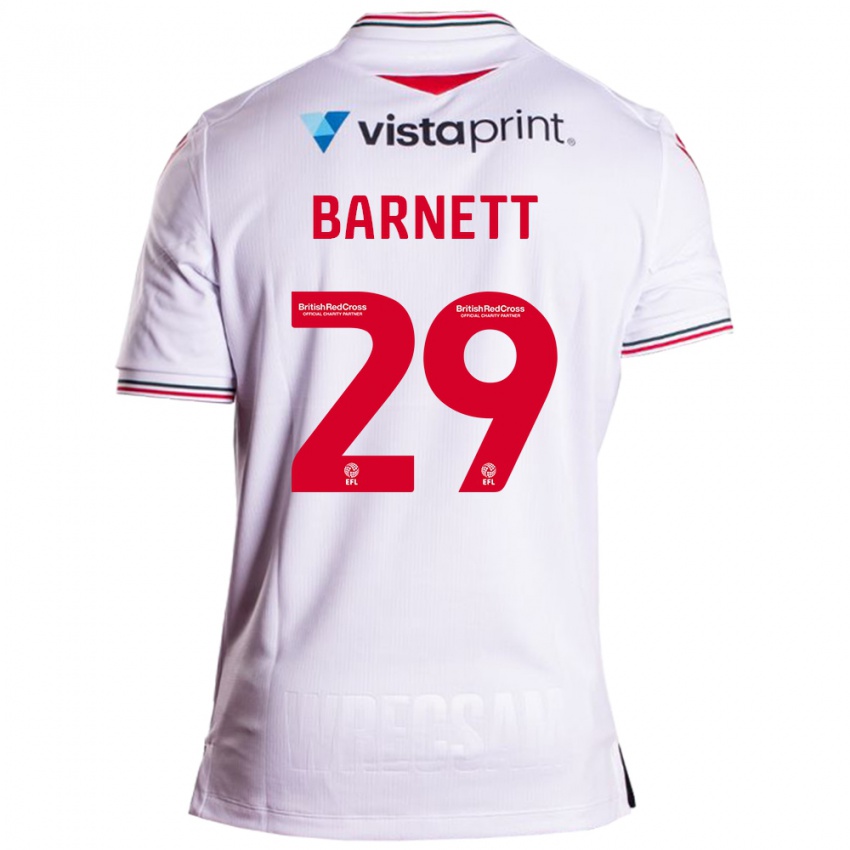 Mujer Camiseta Ryan Barnett #29 Blanco 2ª Equipación 2023/24 La Camisa Chile
