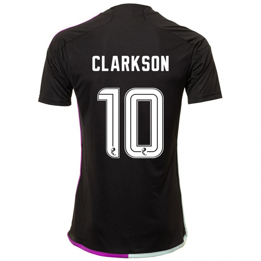 Mujer Camiseta Leighton Clarkson #10 Negro 2ª Equipación 2023/24 La Camisa Chile