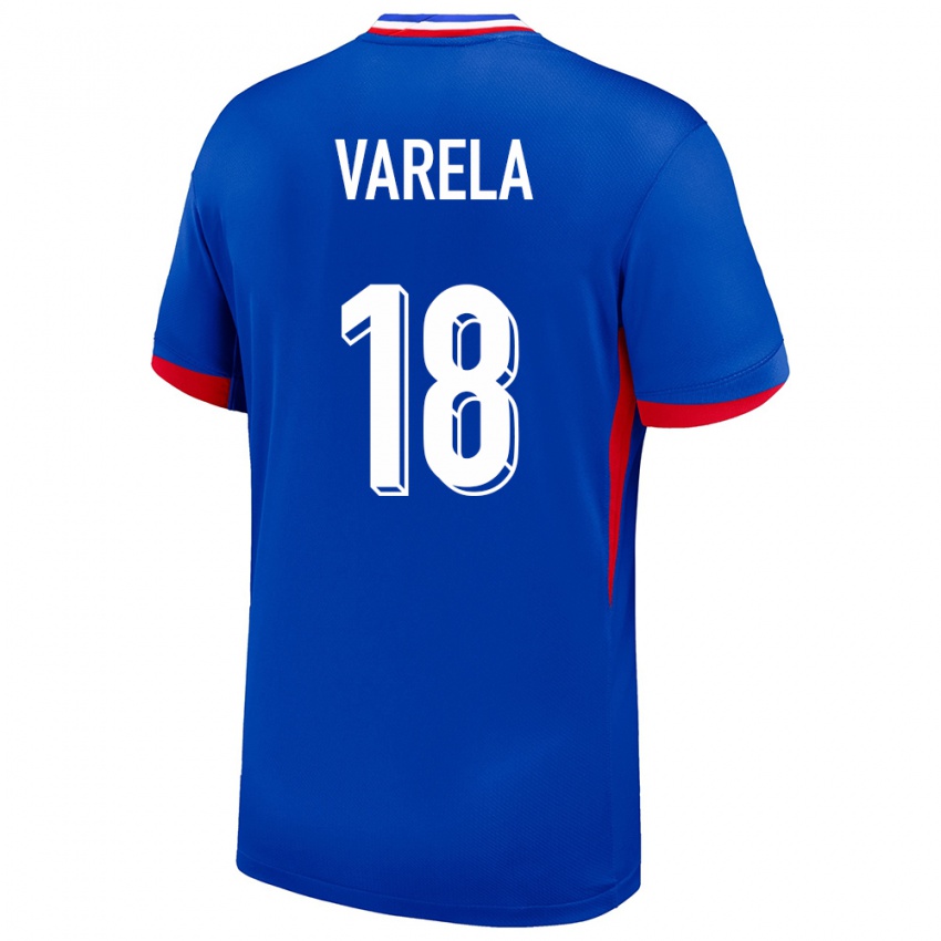 Niño Camiseta Francia Jordan Varela #18 Azul 1ª Equipación 24-26 La Camisa Chile