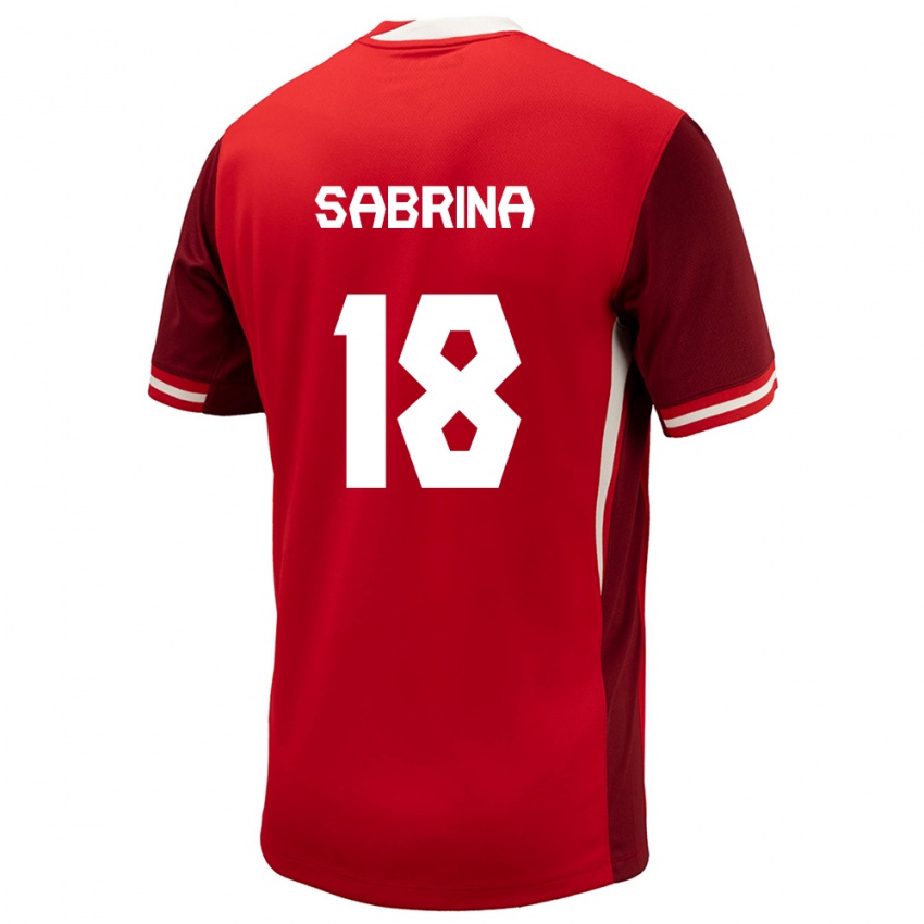Niño Camiseta Canadá Sabrina D Angelo #18 Rojo 1ª Equipación 24-26 La Camisa Chile