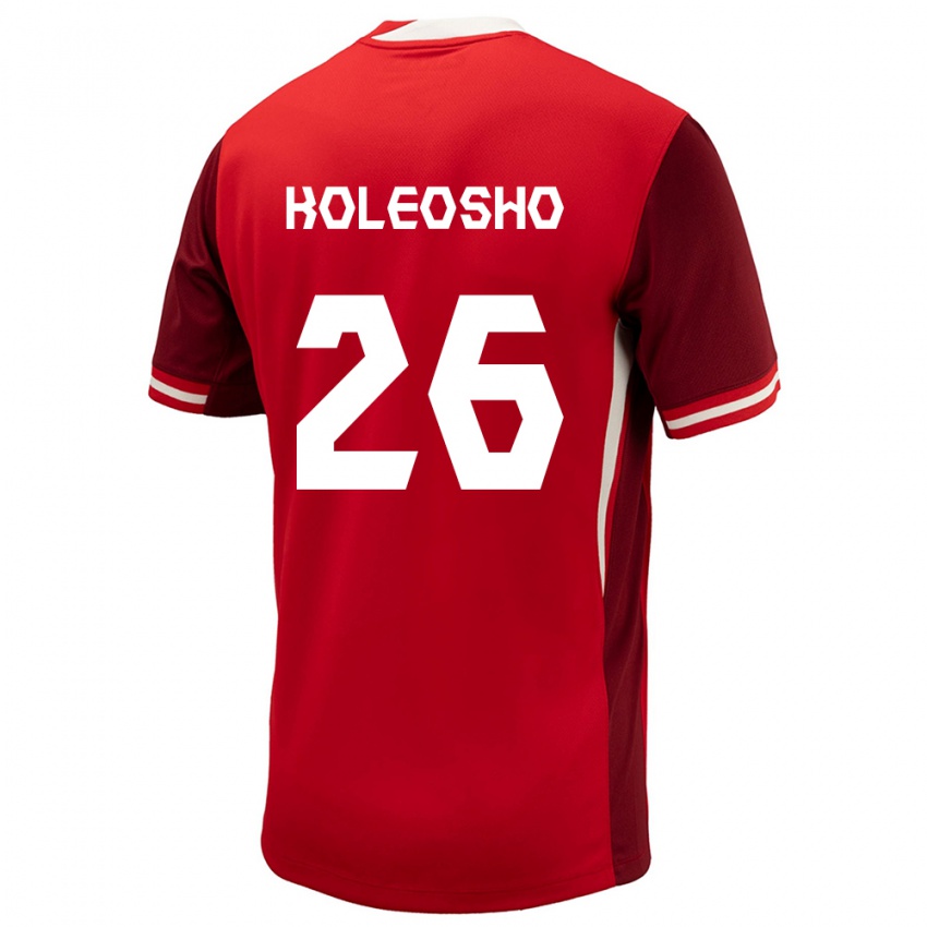 Niño Camiseta Canadá Luca Koleosho #26 Rojo 1ª Equipación 24-26 La Camisa Chile