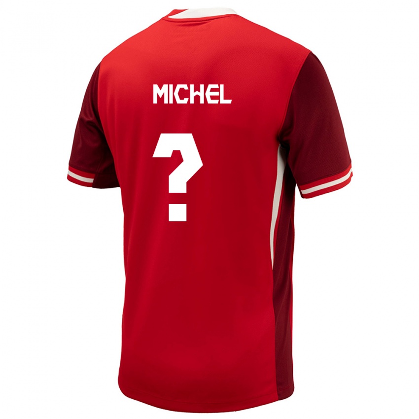 Niño Camiseta Canadá Dieu Merci Michel #0 Rojo 1ª Equipación 24-26 La Camisa Chile