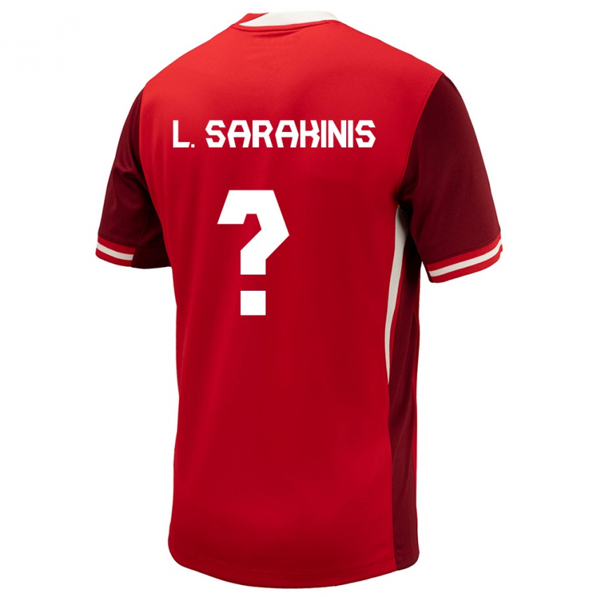 Niño Camiseta Canadá Lucas Sarakinis #0 Rojo 1ª Equipación 24-26 La Camisa Chile