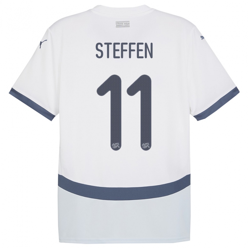 Niño Camiseta Suiza Renato Steffen #11 Blanco 2ª Equipación 24-26 La Camisa Chile