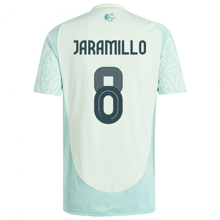 Hombre Camiseta México Carolina Jaramillo #8 Lino Verde 2ª Equipación 24-26 La Camisa Chile