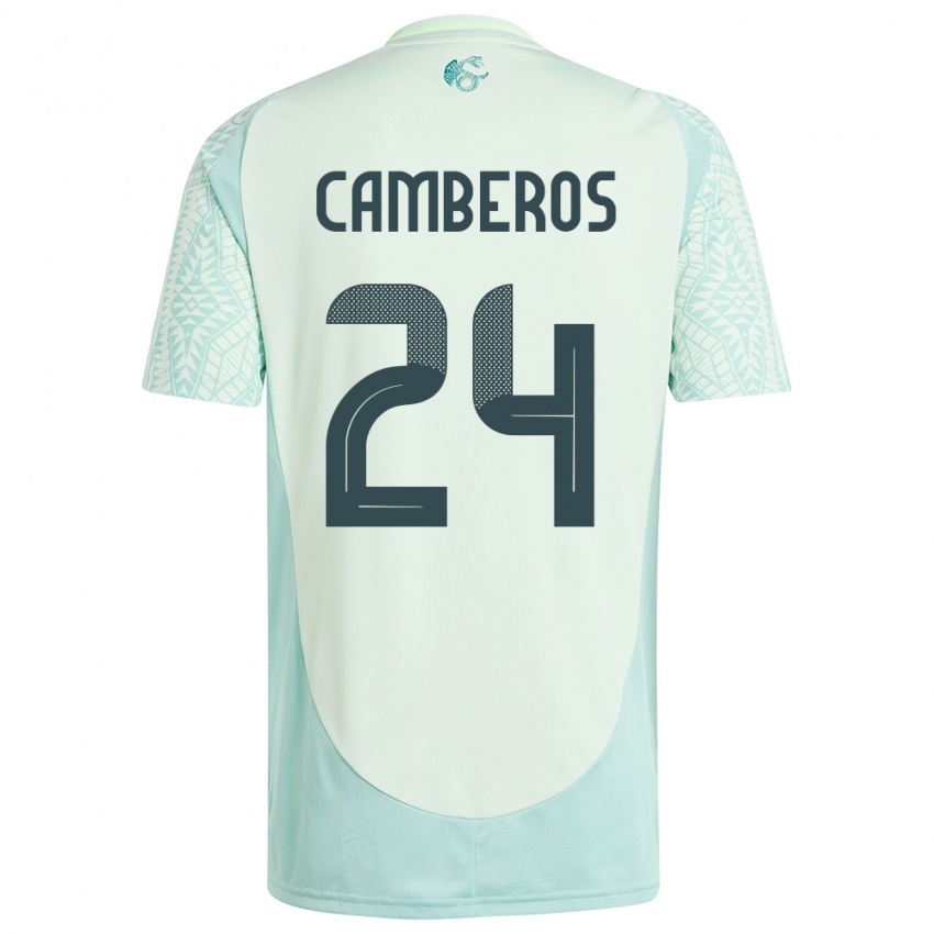 Hombre Camiseta México Scarlett Camberos #24 Lino Verde 2ª Equipación 24-26 La Camisa Chile