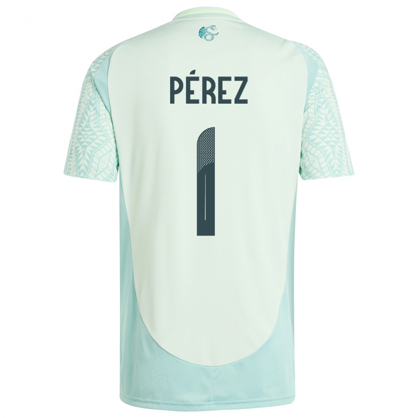Hombre Camiseta México Emiliano Perez #1 Lino Verde 2ª Equipación 24-26 La Camisa Chile