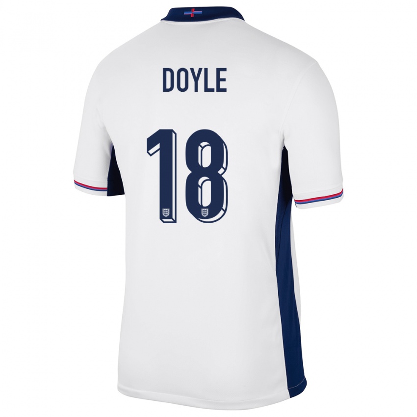 Mujer Camiseta Inglaterra Tommy Doyle #18 Blanco 1ª Equipación 24-26 La Camisa Chile